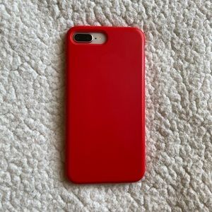 Red silicone iPhone 8 eight plus case